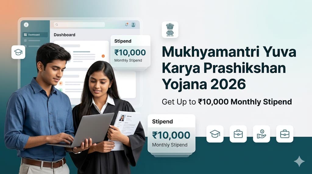 Mukhyamantri Yuva Karya Prashikshan Yojana 2026: Get Up to ₹10,000 Monthly Stipend