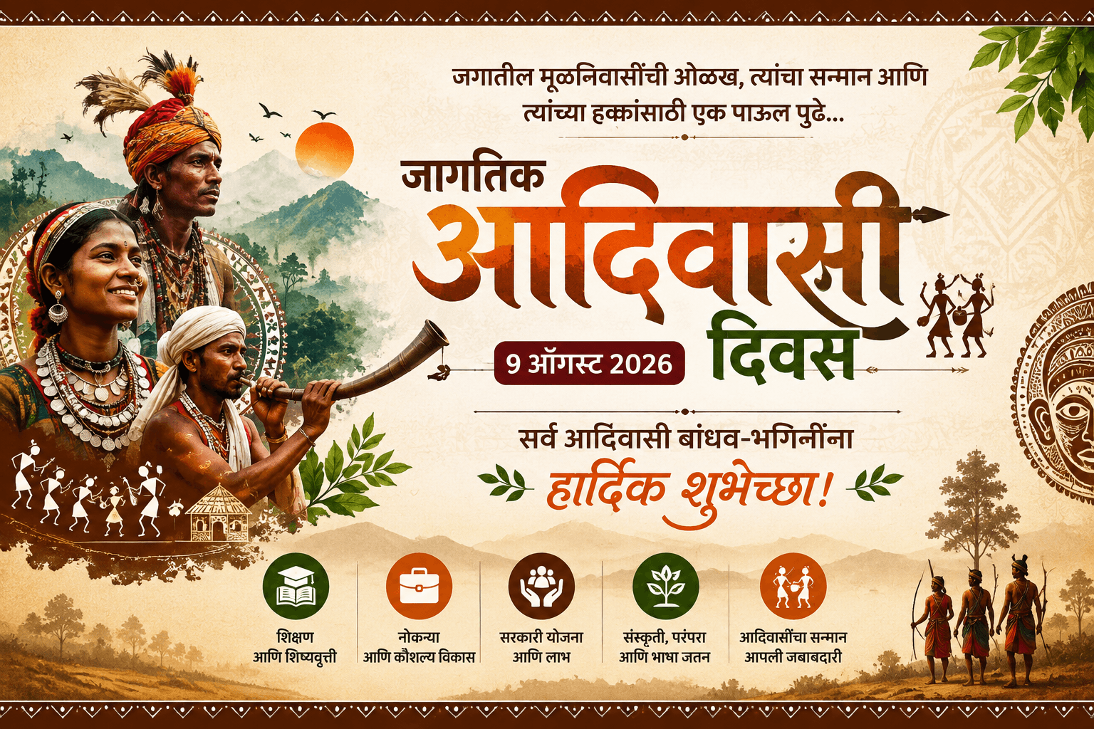 Adivasi Divas 2026: History, Tribal Culture, Languages, Maharashtra & Wishes